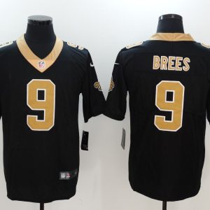 NFL New Orleans Saints #9 Brees Black Vapor Limited Jersey