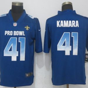 New Nike New Orleans Saints 41 Kamara Blue Nike Royal 2018 Pro Bowl Limited Jersey