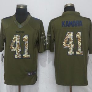 New Nike New Orleans Saints 41 Kamara Green Salute To Service Limited Jersey