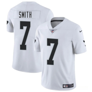 Men's Las Vegas Raiders Raiders #7 Geno Smith White 2025 Vapor Football Stitched Jersey