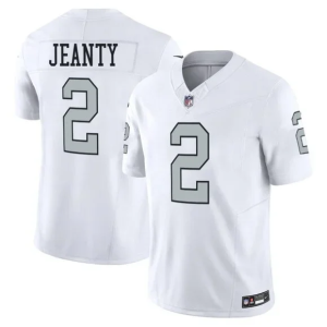 Men's Las Vegas Raiders Raiders #2 Ashton Jeanty White 2025 F.U.S.E. Color Rush Limited Jersey
