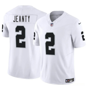 Men's Las Vegas Raiders Raiders #2 Ashton Jeanty White 2025 F.U.S.E. Vapor Limited Jersey