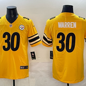 Men's Pittsburgh Steelers #30 Jaylen Warren Gold Inverted Legend Limited Jersey