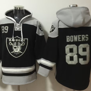 Men's Las Vegas Raiders Raiders #34 Bo Jackson Black Ageless Must-Have Lace-Up Pullover Hoodie