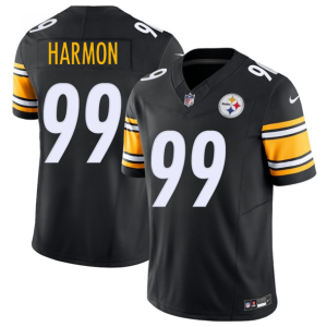 Men's Pittsburgh Steelers #99 Derrick Harmon Black 2025 Draft F.U.S.E. Vapor Limited Jersey