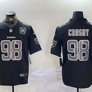 Men's Las Vegas Raiders Raiders #98 Maxx Crosby Black Fashion Limited Jersey