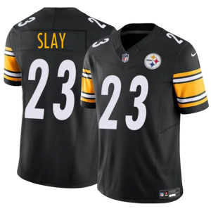 Men's Pittsburgh Steelers #23 Darius Slay Jr. Black 2025 Draft F.U.S.E. Vapor Limited Jersey