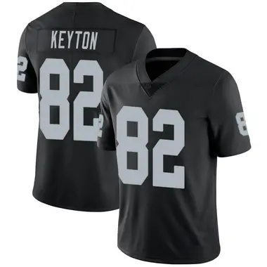 Men's Las Vegas Raiders Raiders #82 Ramel Keyton Black Vapor Limited Stitched Jersey