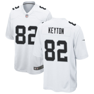 Men's Las Vegas Raiders Raiders #82 Ramel Keyton White Vapor Limited Stitched Jersey