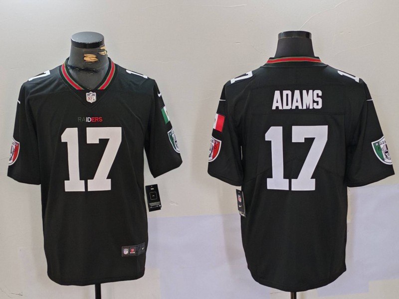 Men's Las Vegas Raiders Raiders #17 Davante Adams Black Mexico Vapor Untouchable Limited Jersey