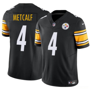 Men's Pittsburgh Steelers #4 DK Metcalf Black 2024 F.U.S.E. Vapor Untouchable Limited Jersey