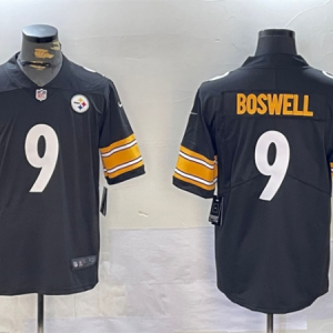 Men's Pittsburgh Steelers #9 Chris Boswell Black Vapor Untouchable Limited  Jersey
