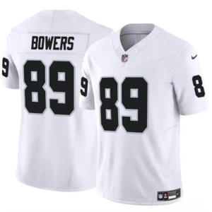 Men's Las Vegas Raiders Raiders #89 Brock Bowers White 2023 F.U.S.E. Vapor Untouchable Limited Jersey