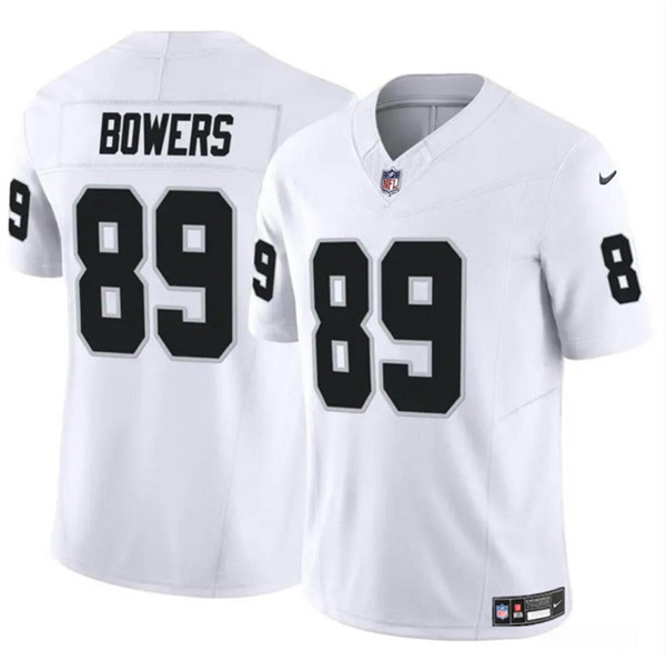 Men's Las Vegas Raiders Raiders #89 Brock Bowers White 2023 F.U.S.E. Vapor Untouchable Limited Jersey