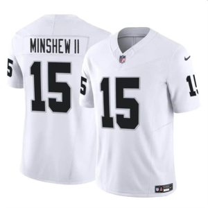 Men's Las Vegas Raiders Raiders #15 Gardner Minshew II White 2023 F.U.S.E. Vapor Untouchable Limited Jersey