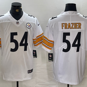 Men's Pittsburgh Steelers #54 Zach Frazier White Vapor Untouchable Limited Jersey