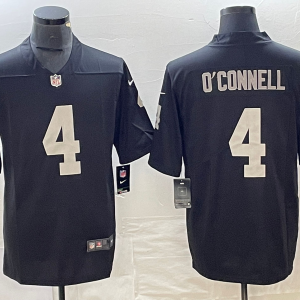 Men's Las Vegas Raiders Raiders #4 Aidan O'Connell Black Vapor Untouchable Limited Jersey