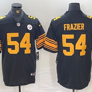Men's Pittsburgh Steelers #54 Zach Frazier Black Color Rush Limited Jersey