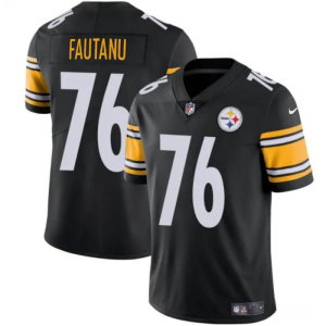 Men's Pittsburgh Steelers #76 Troy Fautanu Black Vapor Untouchable Limited Jersey