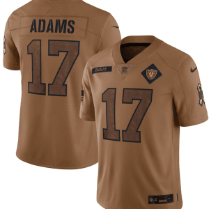 Men's Las Vegas Raiders Raiders #17 Davante Adams 2023 Brown Salute To Service Limited Jersey