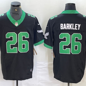 Men's Philadelphia Eagles #26 Saquon Barkley Black 2023 F.U.S.E. Vapor Untouchable Jersey