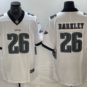 Men's Philadelphia Eagles #26 Saquon Barkley White Vapor Untouchable Limited Jersey