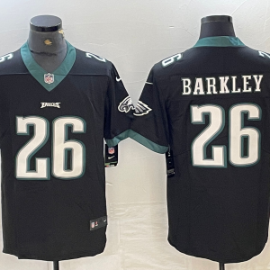 Men's Philadelphia Eagles #26 Saquon Barkley Black Vapor Untouchable Limited Jersey