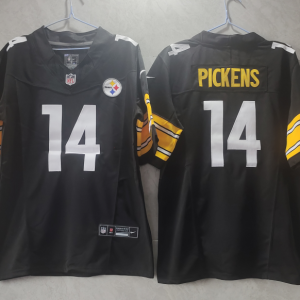 Men's Pittsburgh Steelers #14 Pickens Black 2023 F.U.S.E. Color Rush Limited Jersey