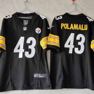 Men's Pittsburgh Steelers #43 Polamalu Black 2023 F.U.S.E. Color Rush Limited Jersey