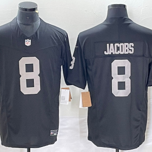 Men's Las Vegas Raiders Raiders #8 Josh Jacobs Black 2023 F.U.S.E. Vapor Untouchable Limited Jersey