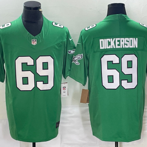 Men's Philadelphia Eagles #69 Dickerson Green Vapor Untouchable Limited Jersey