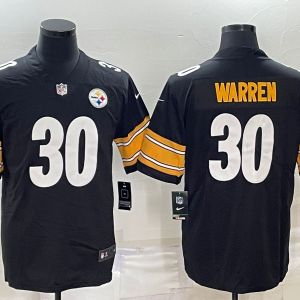 Men's Pittsburgh Steelers #30 Jaylen Warren Black Vapor Untouchable Limited Jersey