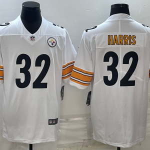 Men's Pittsburgh Steelers #32 Harris White Vapor Untouchable Limited Jersey