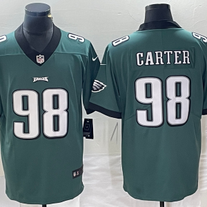Men's Philadelphia Eagles #98 Carter Green Vapor Untouchable Limited Jersey