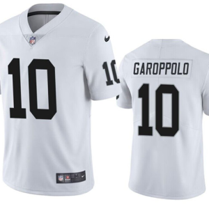 Men's Las Vegas Raiders Raiders #10 Jimmy Garoppolo White Vapor Untouchable Limited Jersey