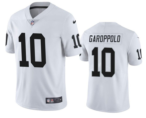 Men's Las Vegas Raiders Raiders #10 Jimmy Garoppolo White Vapor Untouchable Limited Jersey