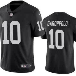 Men's Las Vegas Raiders Raiders #10 Jimmy Garoppolo Black Vapor Untouchable Limited Jersey
