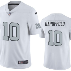 Men's Las Vegas Raiders Raiders #10 Jimmy Garoppolo White Color Rush Limited Jersey