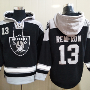 Men's Las Vegas Raiders Raiders #13 Hunter Renfrow Black Ageless Must-Have Lace-Up Pullover