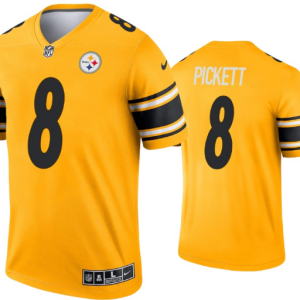 Men's Pittsburgh Steelers #8 Kenny Pickett Gold Inverted Legend Limited Jersey