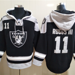 Men's Las Vegas Raiders Raiders #11 Henry Ruggs III Ageless Must-Have Lace-Up Pullover Hoodie