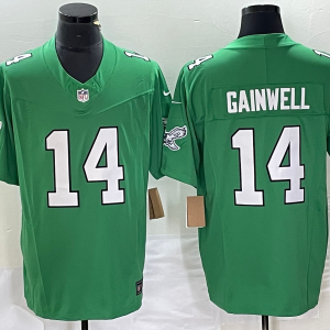 Men's Philadelphia Eagles #14 Gainwell Green 2023 F.U.S.E. Vapor Untouchable Limited Jersey