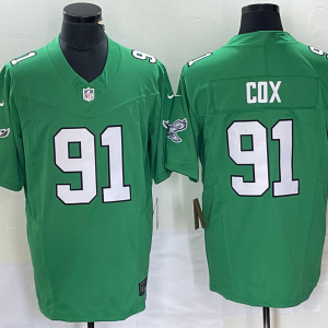 Men's Philadelphia Eagles #91 Cox Green 2023 F.U.S.E. Vapor Untouchable Limited Jersey