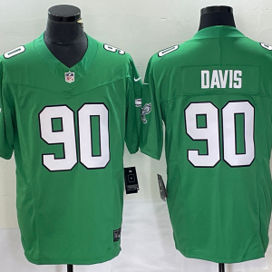 Men's Philadelphia Eagles #90 Davis Green 2023 F.U.S.E. Vapor Untouchable Limited Jersey