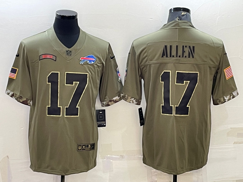 Men's Las Vegas Raiders Raiders #17 Davante Adams 2022 Olive Salute To Service Limited Jersey