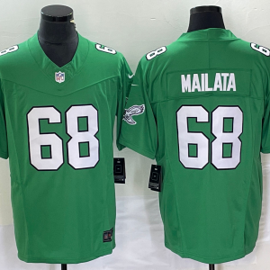 Men's Philadelphia Eagles#68 Mailata Green 2023 F.U.S.E. Vapor Untouchable Limited Jersey