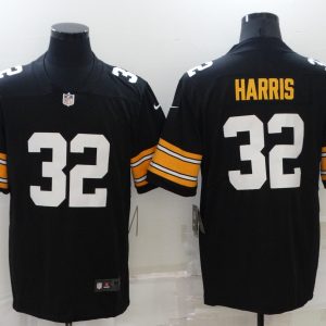 Men's Pittsburgh Steelers #32 Harris Black Vapor Untouchable Limited Jersey