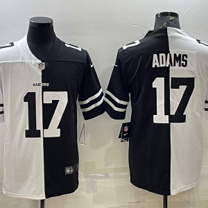 Men's Las Vegas Raiders Raiders #17 Davante Adams Black/White Split Vapor Untouchable Limited Jersey