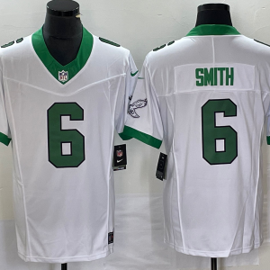Men's Philadelphia Eagles #6 Smith White 2023 F.U.S.E. Vapor Limited Jersey