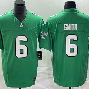 Men's Philadelphia Eagles #6 Smith Green 2023 F.U.S.E. Vapor Limited Jersey